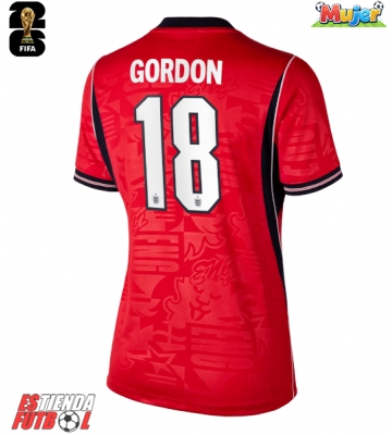 Inglaterra Anthony Gordon #18 Segunda Equipación Mujer Mundial 2026 Manga Corta